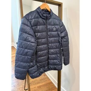 NFL Pro Line Fanatics Dallas Cowboys Mens Navy Blue Puffer Jacket Large L Star